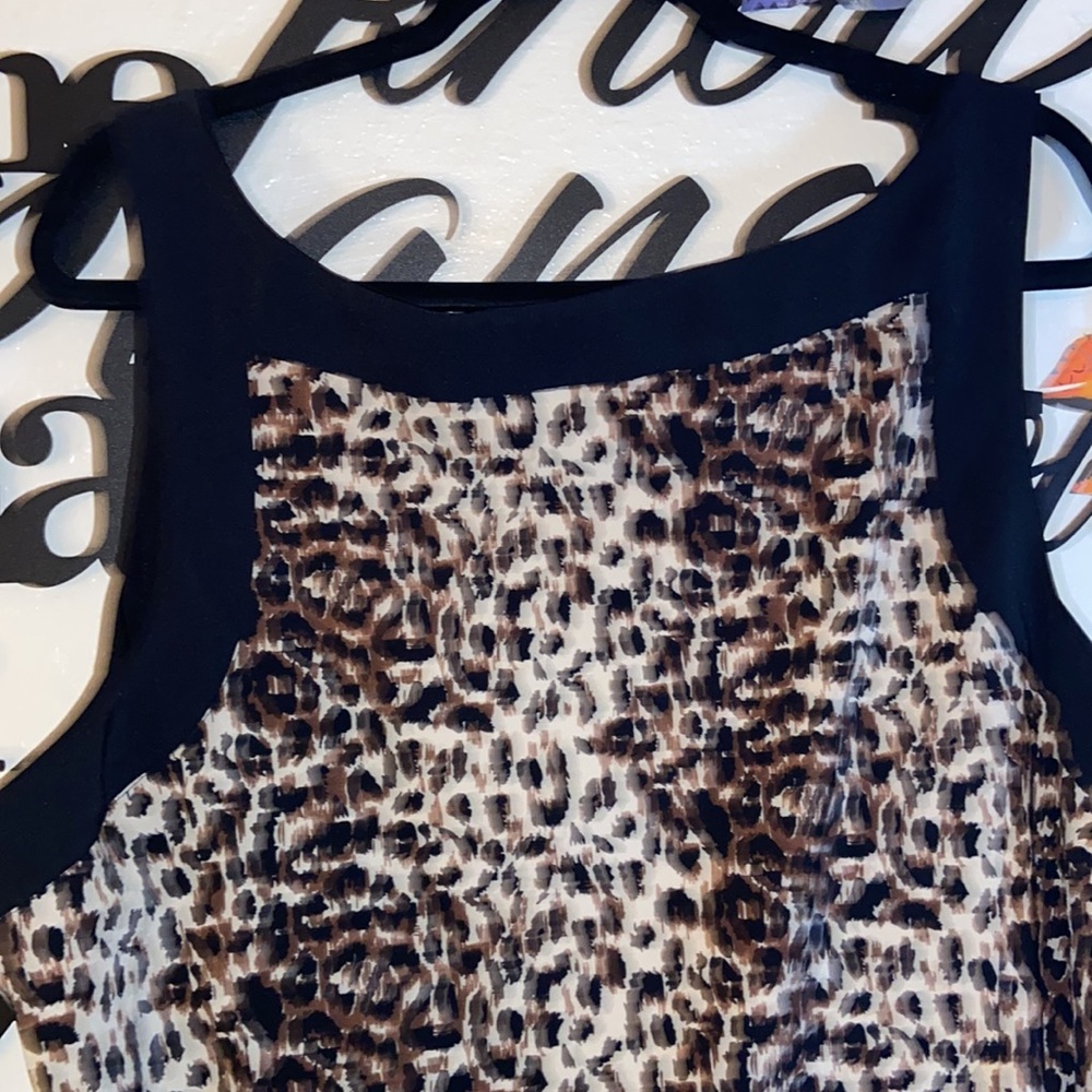 NOTATIONS SLEEVELESS PRINT DRESS - Picture 6 of 7